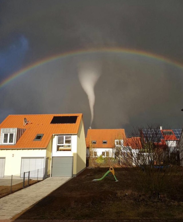 Tornado near Wurzburg germany March 9, 2017