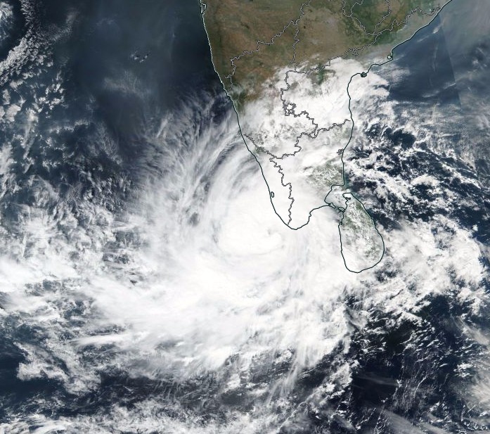 Tropical Storm Ockhi  on November 30, 2017