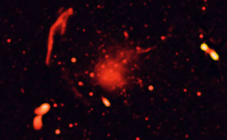 Radio-only image of Abell 2744 region