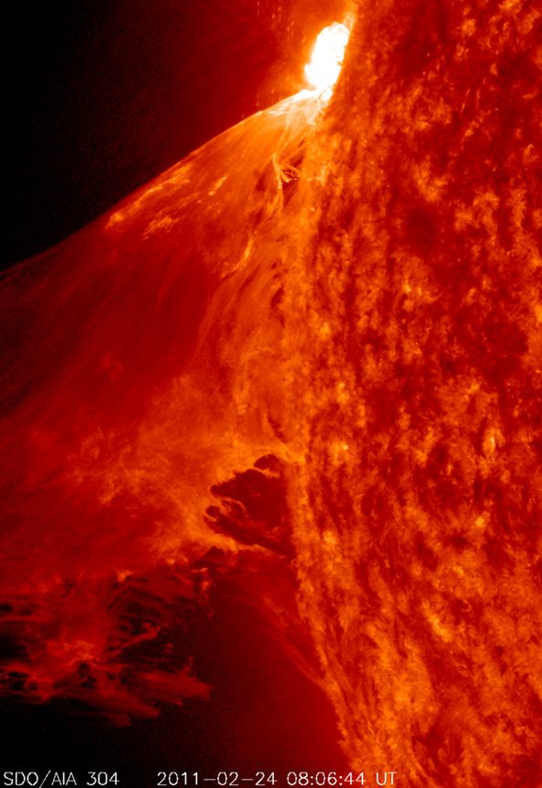 The beautiness of solar flare