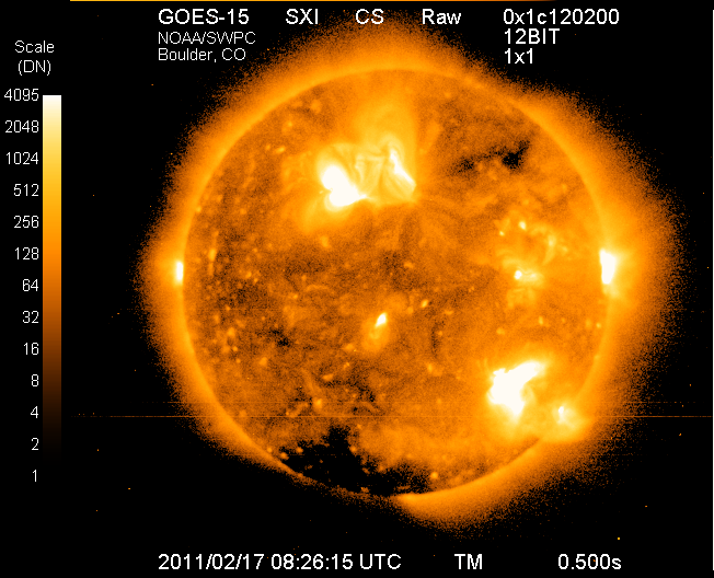 Latest GOES Solar X-ray Image