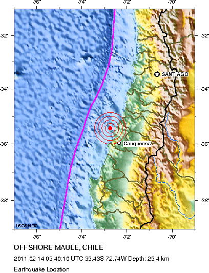 Planetary tremors, tectonic plate movements, watch for Chile