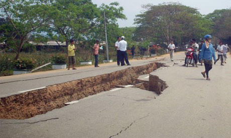 Strong quake hit Myanmar