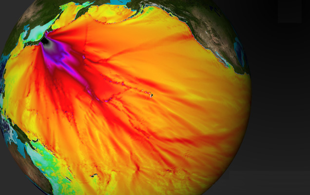 Japanese tsunami and Pacific ocean floor