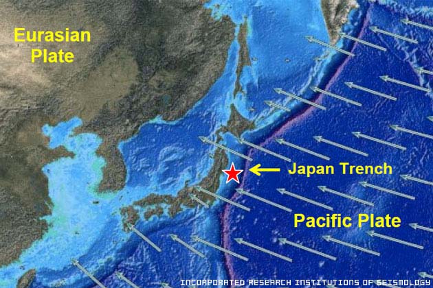 Quake moved Japan coast for 2,4 metres?