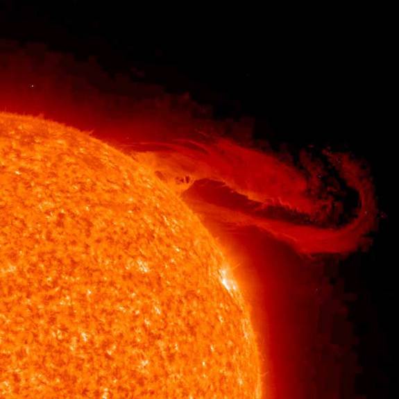 Heating up of solar storms season