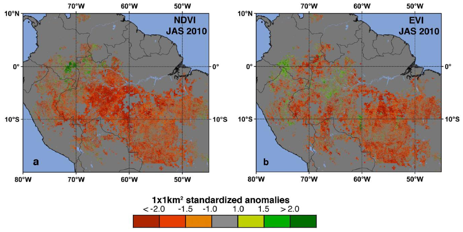 NASA Satellites Detect Extensive Drought Impact On Amazon Forests