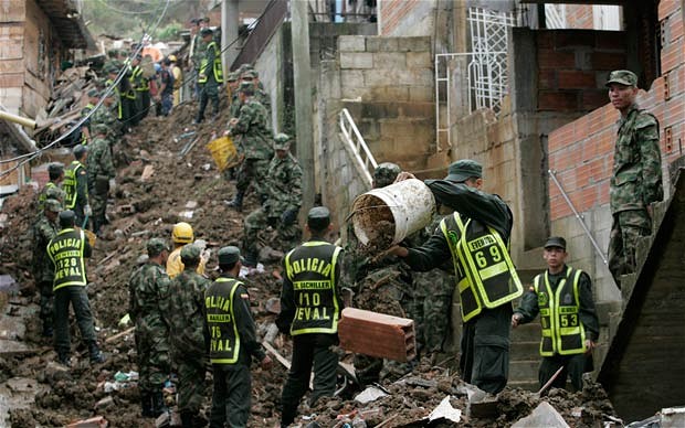 Massive landslides and floods hit Colombia