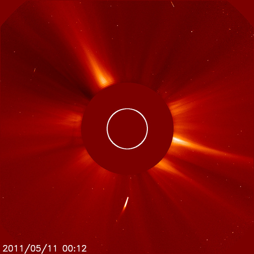 Comet hit the Sun?