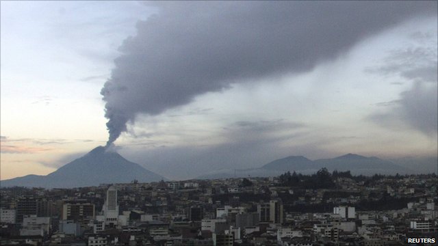 Ongoing Ecuador Tungurahua eruption