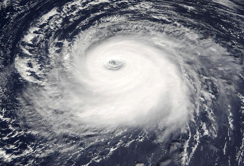 Counterclockwise hurricane forming in Atlantic