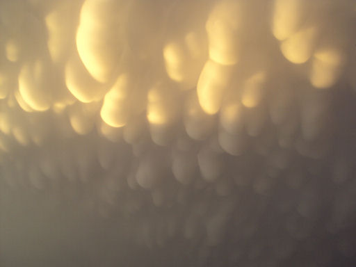 Mysterious mammatus clouds over Minnesota