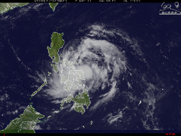 Tropical storm Aere lashed Philippines