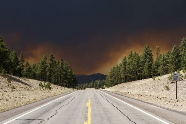 Wildfires burn across North America