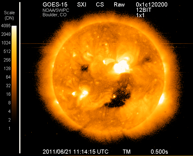 Incoming solar flare, expecting geomagnetic storm