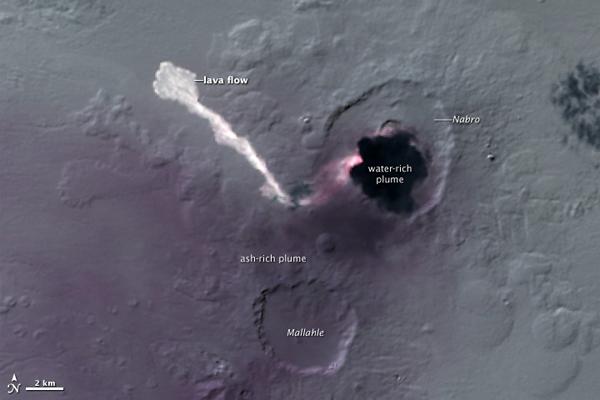 Nabro Volcano evolving into a milder, more effusive eruption