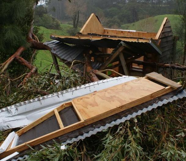 New Zealand struck by a twister