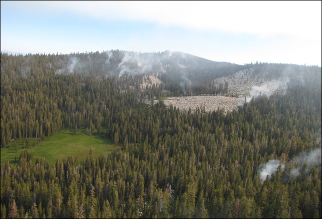 The Lion Wildland Fire continues to grow