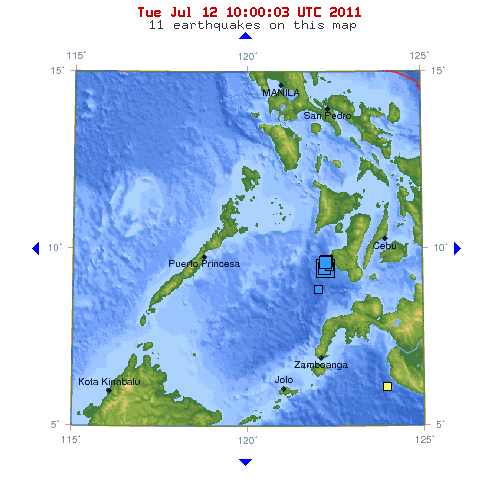 A strong earthquake magnitude 6.4 hit the Philippine province of Negros Occidental