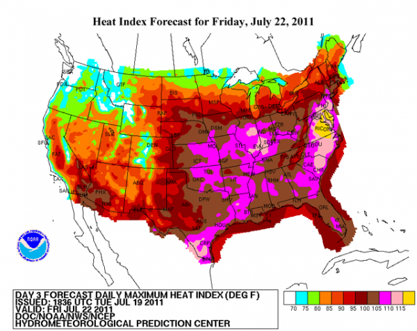 US all-time dew point record, extreme heat wave headed to the East ...