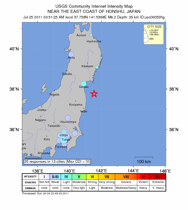 6.2 earthquake hits Japan