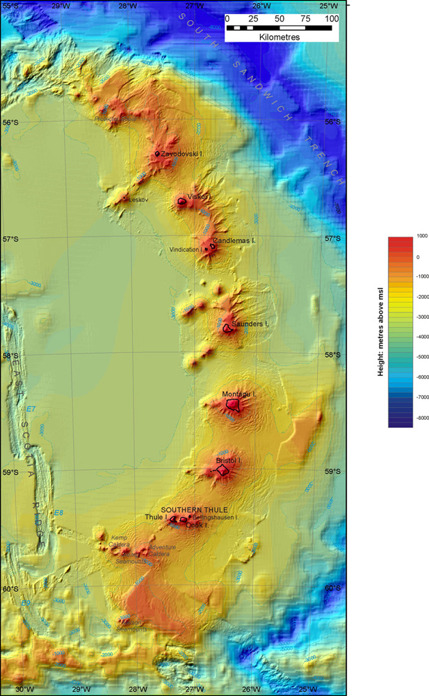 Underwater Antarctic volcanoes discovered in the Southern Ocean