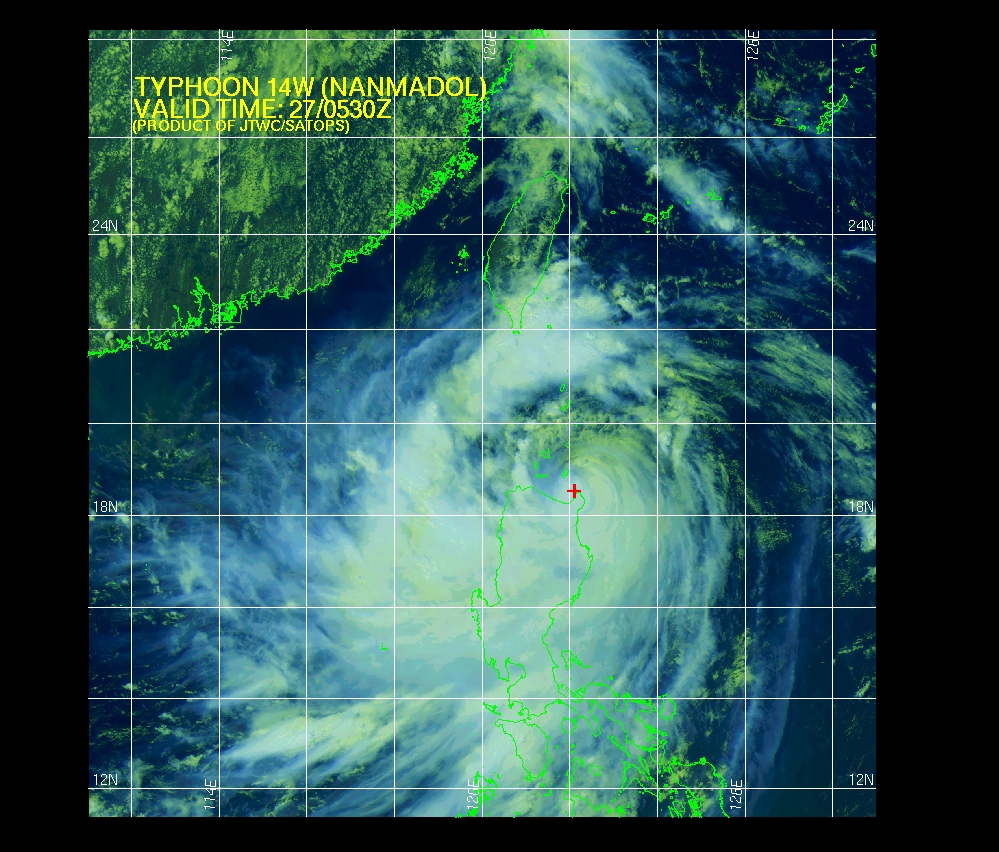 Typhoon Nanmadol swept the northeastern Philippines