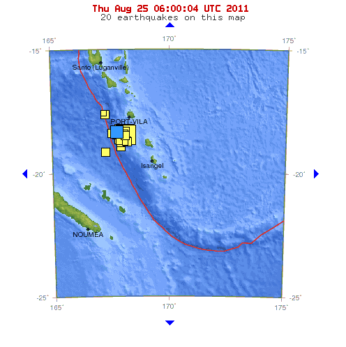 Magnitude 6.2 earthquake hits Vanuatu