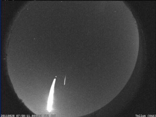 A bright meteor lit up the night sky above Atlanta
