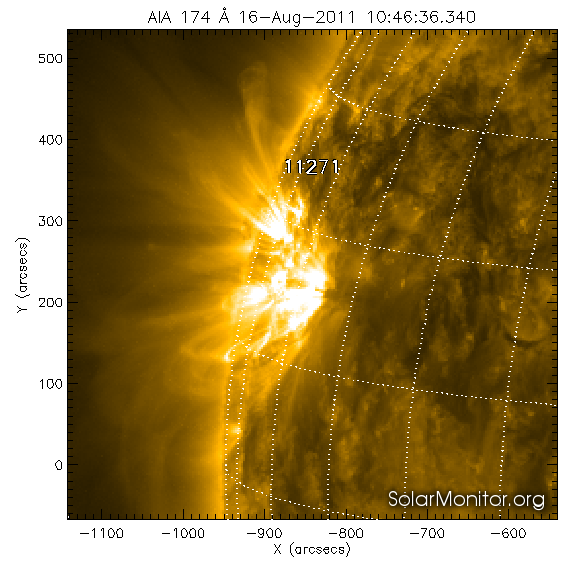 New sunspot is emerging over the Sun’s northeastern limb