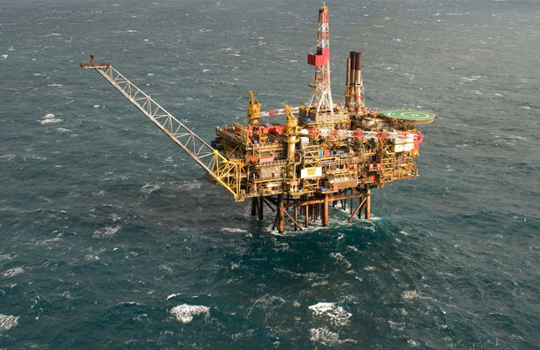 Shell Gannet Alpha oil spill in Northern Sea