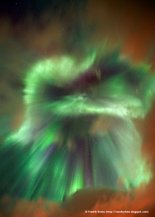 CME impact sets amazing auroras