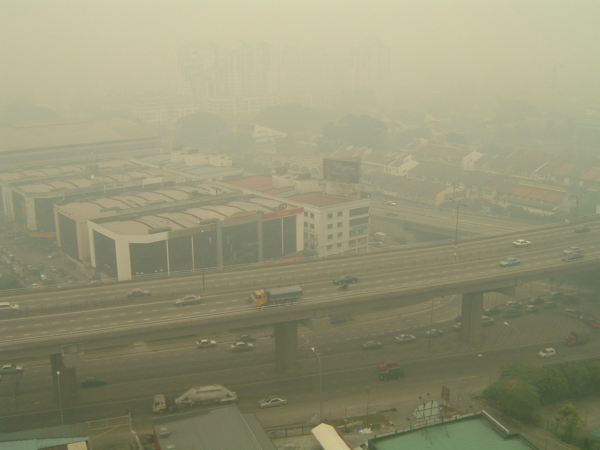 Land-clearing fires in the neighbouring countries polluting air in Malaysia