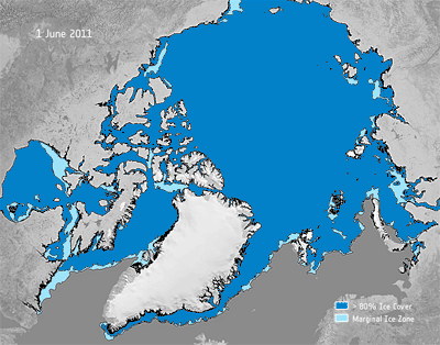 Arctic shipping routes open