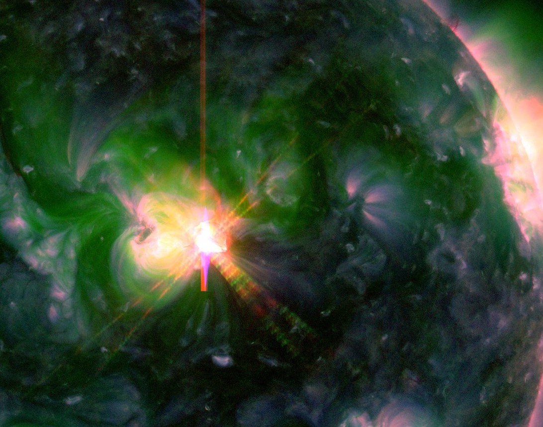 Earth-directed M5.3 solar flare took place