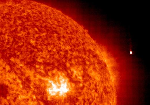 Strange activity around the Sun