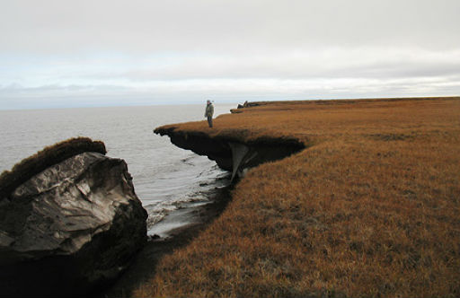 Sea ice loss and coastal erosion