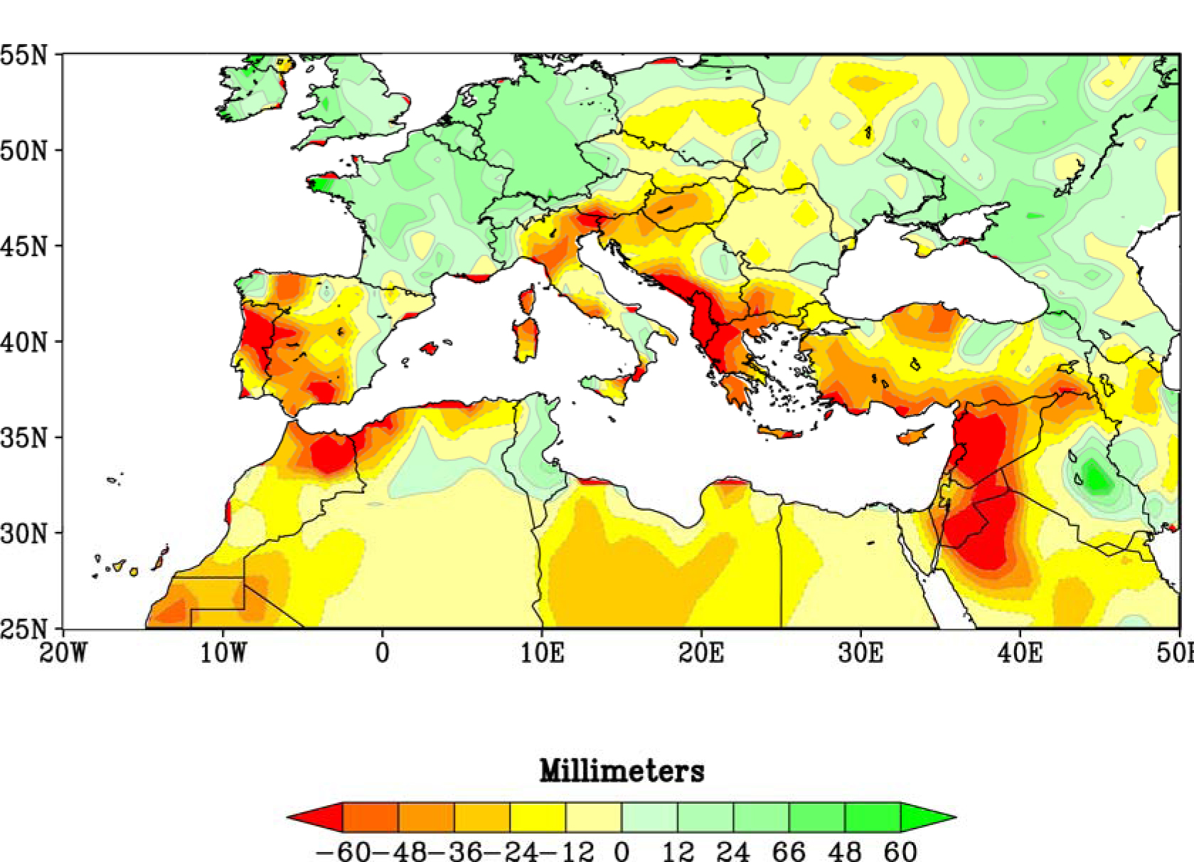 Frequent Mediterranean droughts caused by human impact on climate change
