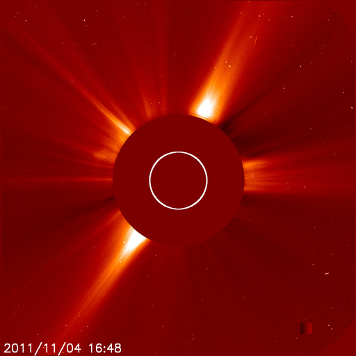 X1.9 Class Flare / Solar Watch Nov 4, 2011 (Video)