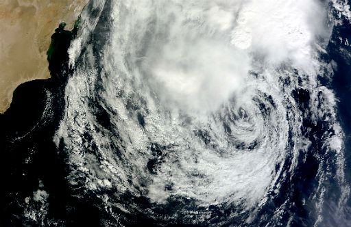 Tropical Cyclone Five (05A) over the Arabian Sea