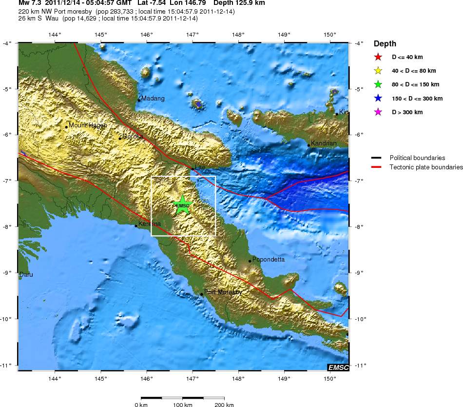 Magnitude 7.3 earthquake hit Papua New Guinea