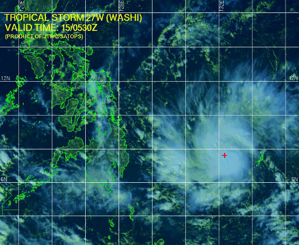 Tropical storm “Sendong” on path to Philippines