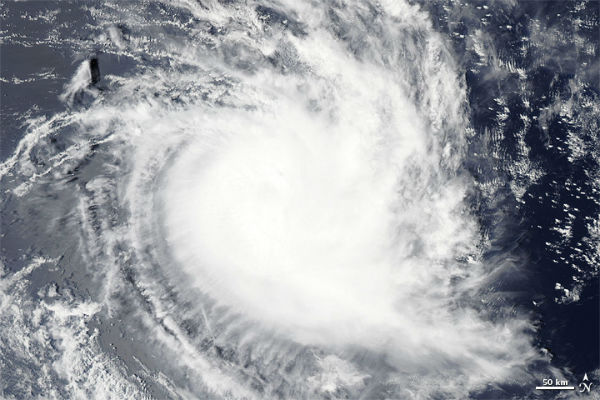 Tropical Storm Alenga formed over the Indian Ocean