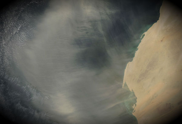 Saharan dust plumes over the Atlantic Ocean