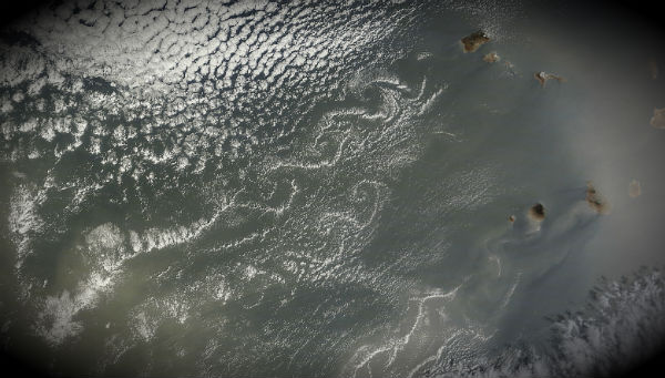 Saharan dust over the Atlantic Ocean