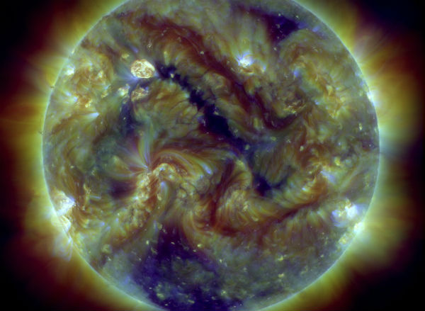 Big Sunspot 1429 still erupting, Sunspots 1445 and 1444 pose a new threat