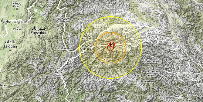 Strong earthquake with magnitude 5.6 hit northwestern Kashmir