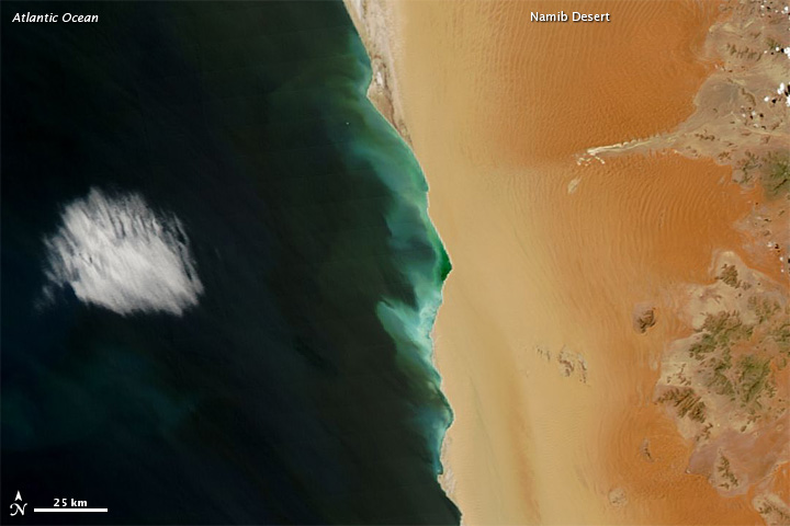 Hydrogen sulfide emissions off Namibia coast