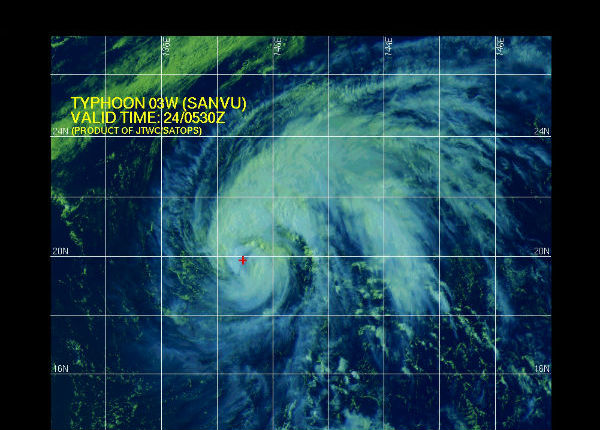 Typhoon Sanvu is the first typhoon this year