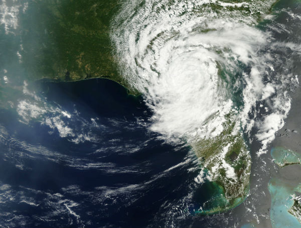 Beryl has moved over the interior southeastern U.S